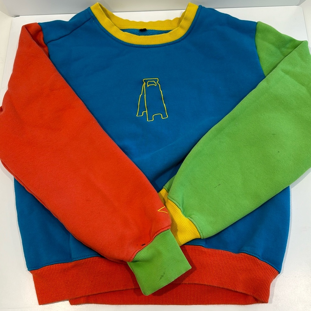 Piso merch colorblock crewneck Size Small Good condition